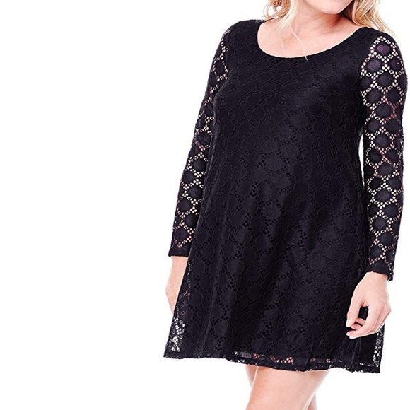 INGRID & ISABEL Black Lace Maternity Dress - Picture 5 of 8